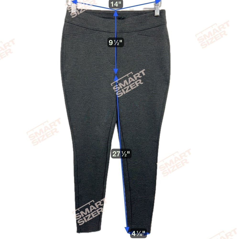 Chico's Leggings Womens 0/S Gray Stretch Pull On Slim Leg‎ Career Minimalist - Picture 3 of 5